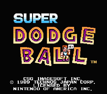 Super Dodge Ball (USA) screen shot title